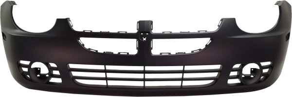 Front Bumper Cover for Dodge Neon 2003-2005, Primed (Ready to Paint), with Fog Light Holes, Excluding SRT-4 Model, Replacement