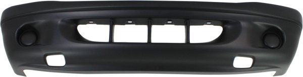 Front Bumper Cover for Dodge Dakota 2001-2003, Primed (Ready to Paint), without Fog Light Holes, Replacement