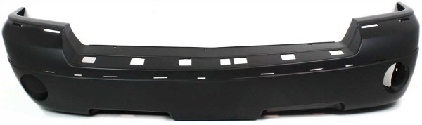 Front Bumper Cover for Dodge Dakota 2005-2007, Primed (Ready to Paint), with Molding Holes and Light Holes, Replacement