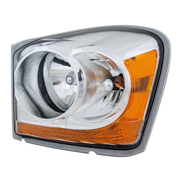Headlight Assembly for Dodge Durango 2006, Left (Driver), Halogen, Chrome Interior, Replacement