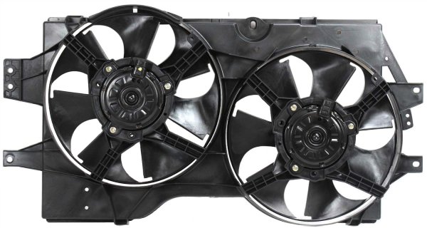 Radiator Fan Shroud Assembly for Dodge Caravan 1996-2000, Replacement