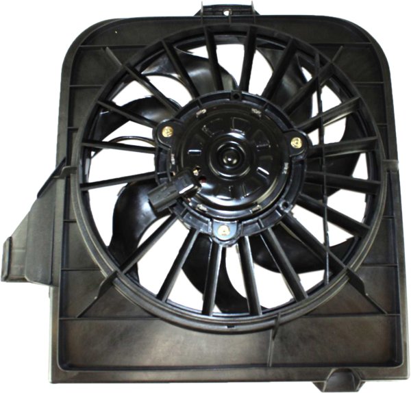 Radiator Fan Assembly for Dodge Caravan 2001-2005, Left Side, Applicable Until January 31, 2005, Replacement