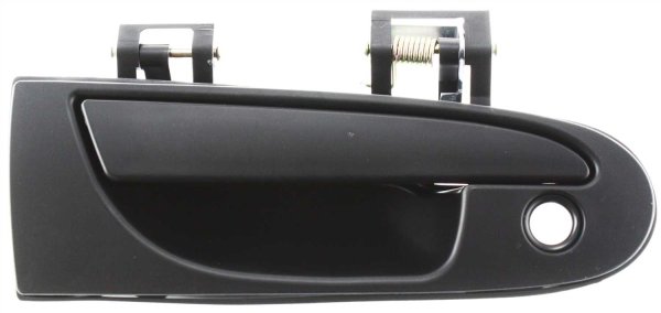 Front Exterior Door Handle for Mitsubishi Eclipse 1995-1999, Right (Passenger) Side, Smooth Black with Keyhole, Replacement