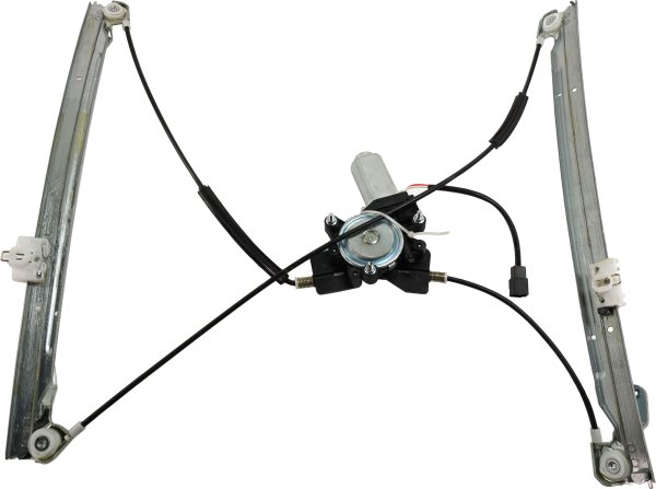 Front Window Regulator with Motor for Dodge Caravan 1996-2000, Right (Passenger), Glass, Power, Replacement