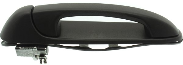 Textured Black Rear Exterior Door Handle for 2002-2009 Dodge Full Size Pickup, 2005-2011 Dakota, Left (Driver), Replacement
