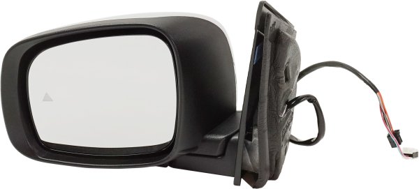 Power Mirror for Dodge Grand Caravan/Chrysler Town & Country 2009-2016, Left (Driver), Manual Folding, Heated, Chrome, with Blind Spot Detection and Signal Light, without Memory and Side Object Sensor, Replacement