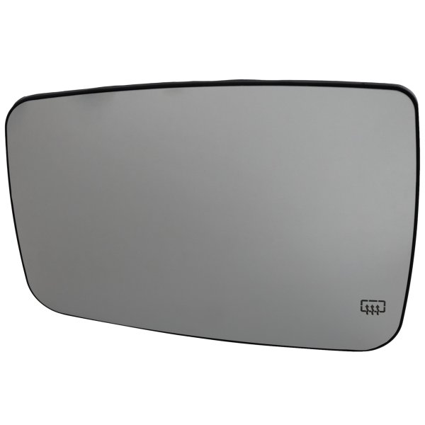 Mirror Glass Replacement for RAM 1500/2500 (2010-2018), Left (Driver), Heated, Non-Towing, without Auto-Dimming or Signal Light, for RAM 1500 without Towing Package, Includes 2019-2022 1500 Classic