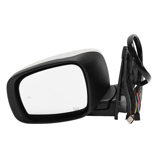 Power Mirror for 2013-2016 Dodge Grand Caravan/Chrysler Town & Country, Left (Driver), Power Folding, Heated, Chrome, with Blind Spot Detection, Memory, and Signal Light, Replacement