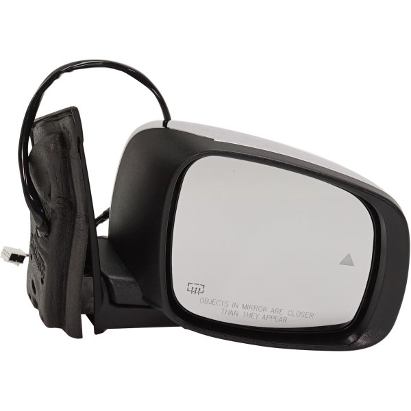 Power Mirror for 2013-2016 Dodge Grand Caravan/Town & Country, Right (Passenger), Power Folding, Heated, Chrome, with Blind Spot Detection and Signal Light, without Memory, Replacement