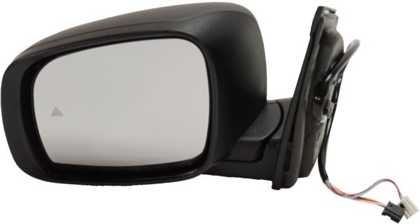 Power Mirror for Dodge Grand Caravan 2009-2019, Chrysler Town & Country 2009-2016, Left (Driver), Manual Folding, Heated, Paintable, with Blind Spot Detection and Signal Light, without Side Object Sensor, Replacement