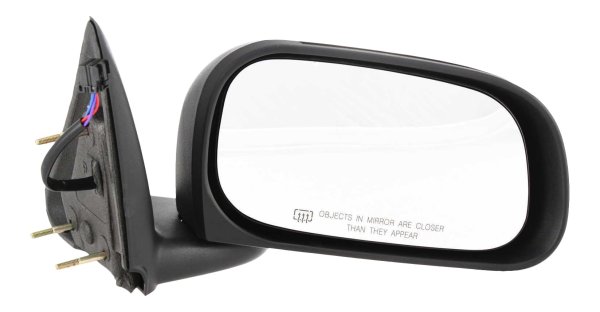 Power Mirror for Dodge Dakota (2005-2011), Mitsubishi Raider (2006-2009), Right (Passenger) Side, Manual Folding, Heated, Textured, 6 x 9 in., Replacement