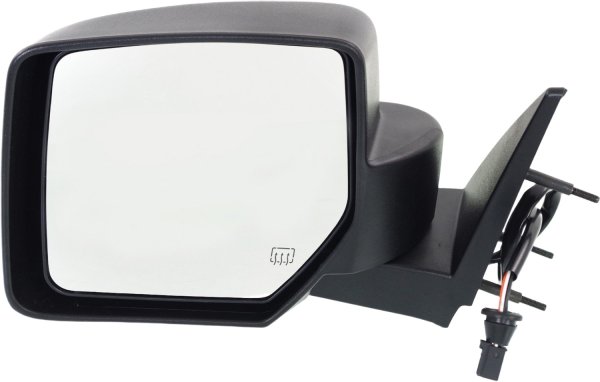 Power Mirror for Dodge Nitro 2007-2011, Left (Driver) Side, Manual Folding, Heated, Textured, with One Touch Feature, Replacement