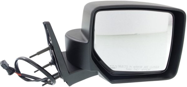 Power Mirror for Dodge Nitro 2007-2011, Right (Passenger), Manual Folding, Heated, Textured, with One Touch Function, Replacement