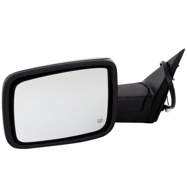 Mirror for Dodge Full Size Pickup 2010-2012, Left (Driver), Non-Towing, Power, Manual Folding, Heated, Paintable, with Puddle and Signal Lights, without Memory, Replacement