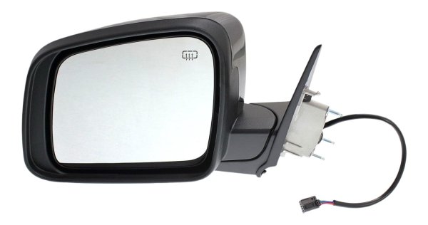 Power Mirror for Dodge Durango 2011-2018, Left (Driver), Manual Folding, Heated, Paintable, without Auto Dimming, Blind Spot Detection, Memory, and Signal Light, Replacement
