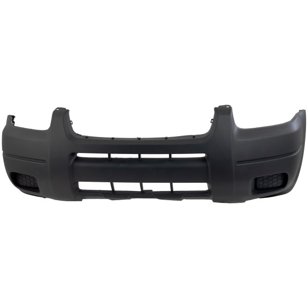 Front Bumper Cover for 2001-2004 Ford Escape, Primed (Ready to Paint), Platinum, without Fog Light Holes, XLS/XLT without Fender Flares, Replacement