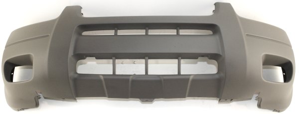 Front Bumper Cover for Ford Escape 2001-2004, Textured Titanium, with Fog Light Holes, XLS/XLT Model with Fender Flares, Replacement