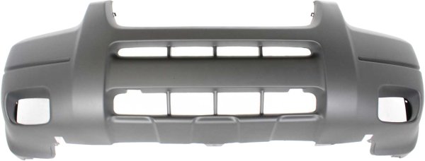 Front Bumper Cover for Ford Escape 2001-2004, Textured Platinum, with Fog Light Holes, XLS/XLT Model without Fender Flares, Replacement