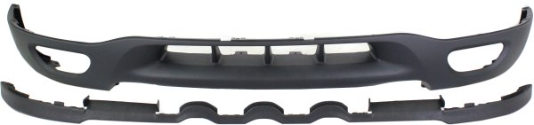 Front Lower Valance Panel for Ford Expedition (1999-2002), F-Series (1999-2003), Textured, with Fog Light Holes, Tow Hook Holes, Replacement