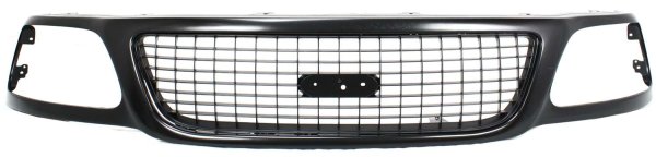 Plastic Gray Shell and Insert Grille for Ford Expedition Eddie Bauer Model, 1999-2002, Replacement