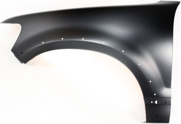 Front Fender Primed (Ready to Paint), for 2006-2010 Ford Explorer, Left (Driver) Side, Excludes XLS Model, with Wheel Opening Molding Holes, Replacement