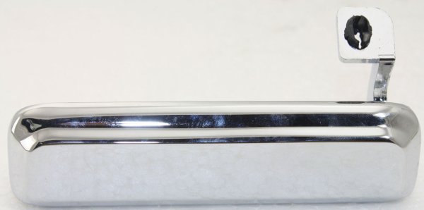 Exterior Front Door Handle for Ford Mustang 1979-1993, Ranger 1983-1992, Left (Driver), Zinc Chrome, No Keyhole, Metal Material, Replacement