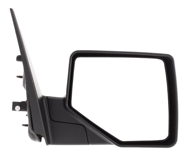 Power Mirror for Ford Explorer 2006-2010, Right (Passenger), Manual Folding, Heated, Chrome/Textured, Includes 2 Caps, with Puddle Light, Replacement