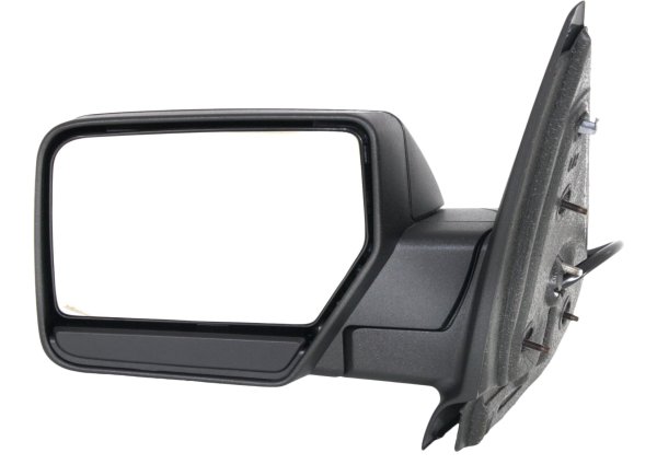 Power Mirror for Ford Expedition 2007-2014, Left (Driver), Non-Towing, Manual Folding, Non-Heated, Textured, without Auto Dimming, Blind Spot Detection, Memory, and Signal Light, Replacement