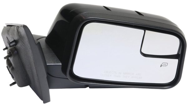 Power Mirror for Ford Edge 2009-2011, Right (Passenger), Manual Folding, Heated, Paintable, with Blind Spot Detection in Glass and Memory, without Auto Dimming and Signal Light, Replacement