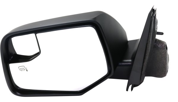 Power Mirror for Ford Escape/Mercury Mariner 2008-2012, Left (Driver), Manual Folding, Heated, Paintable, with Blind Spot Glass, without Auto Dimming, Memory and Signal Light, Replacement