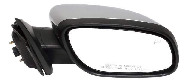 Power Mirror for Ford Taurus 2010-2011 Right (Passenger) Side, Manual Folding, Heated, Chrome, w/ Memory and Puddle Light, w/o BSD, Limited / SHO Models, Replacement