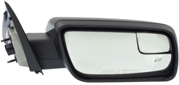 Power Mirror Right (Passenger) for Ford Flex 2013-2019, Manual Folding, Heated, Paintable, Without Signal Light and Puddle Light, Replacement