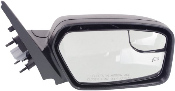 Power Mirror for Ford Fusion 2011-2012, Right (Passenger), Non-Folding, Heated, Textured, with Blind Spot Glass and Puddle Light, Replacement