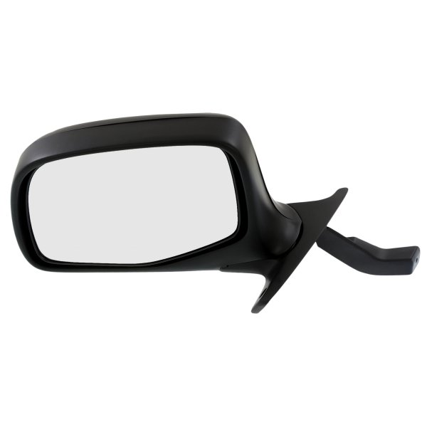 Manual Adjust Mirror for Ford F-Series 1992-1997, Left (Driver), Non-Towing, Manual Folding, Non-Heated, Chrome, Paddle Style, Replacement Models: F-150, F-250, F-350.