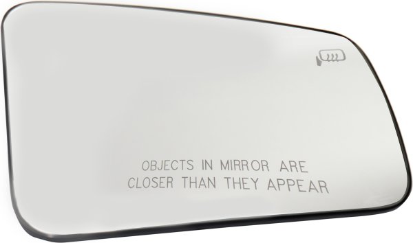 Mirror Glass for Ford Focus 2008-2011, Right (Passenger), Heated, with Backing Plate, Suitable for Coupe/Sedan, Replacement