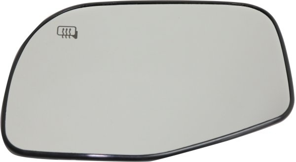 Heated Mirror Glass with Backing Plate for Ford Explorer Sport Trac (2001-2005), Explorer & Mercury Mountaineer (2002-2005), Left (Driver), Replacement