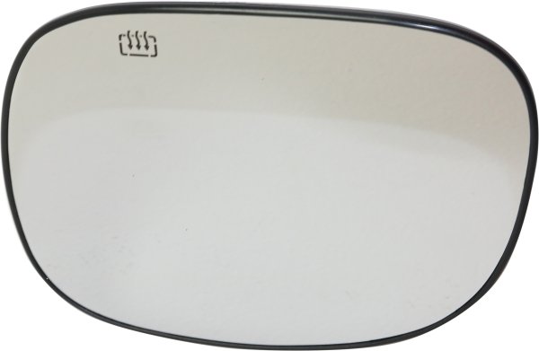 Mirror Glass for Ford Expedition 1997-2002, Left (Driver), Non-Towing, Heated, without Signal Light, with Backing Plate, Replacement
