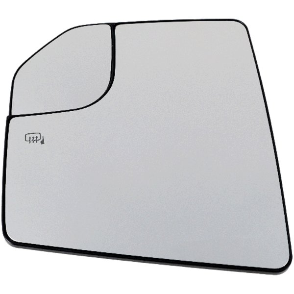 Mirror Glass Left (Driver) for Ford F-150 2018-2020, Non-Towing, Heated, with Blind Spot Glass, without Memory and Auto-Dimming, Replacement