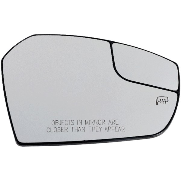 Mirror Glass for Ford Escape 2017 - 2019, Right (Passenger), Heated, without Side Object Sensor, Blind Spot Detection, Auto-Dimming and Memory, Replacement