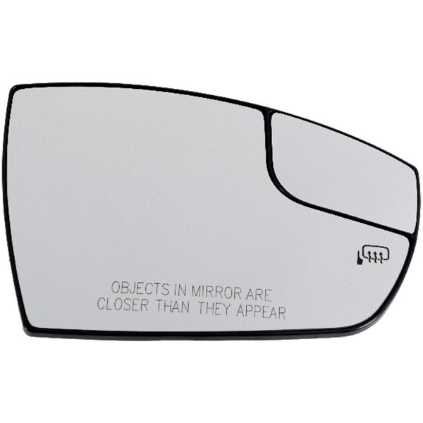 Heated Mirror Glass for Ford Escape 2013-2016, C-MAX 2013-2018, Right (Passenger), with Spotter Glass, without Auto-Dimming, Memory, Replacement