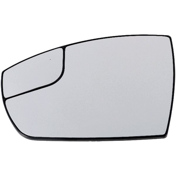 Mirror Glass for Ford Escape 2013-2016, Ford C-MAX 2013-2018, Left (Driver) Side, Non-Heated, with Spotter Glass, without Auto-Dimming, Memory, Replacement