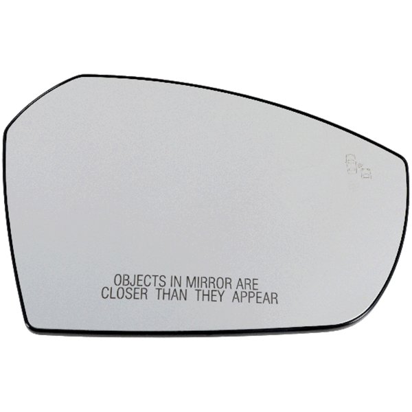 Mirror Glass Right (Passenger) for Ford Escape 2017-2019, Heated, with Side Object Sensor and Blind Spot Detection, without Auto-Dimming, Memory, Replacement