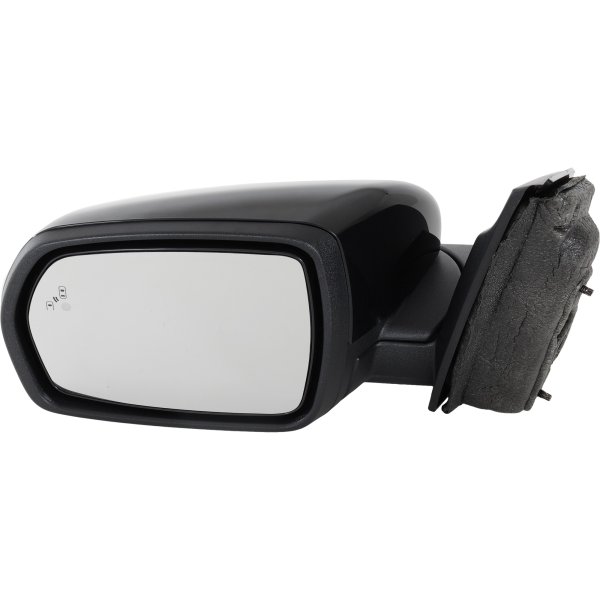 Power Mirror for EDGE 2018-2018, Left (Driver), Manual Folding, Heated, Paintable, with In-housing Signal Light, Puddle Light, Blind Spot Detection in Glass, without Memory, Auto-Dimming, Replacement