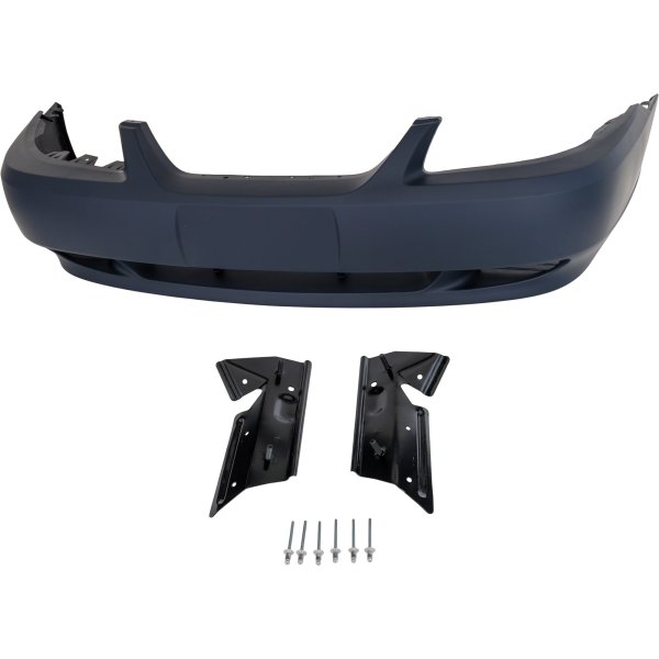 Front Bumper Cover for Ford Mustang 1999-2004, Primed (Ready to Paint), for Base Model, Replacement