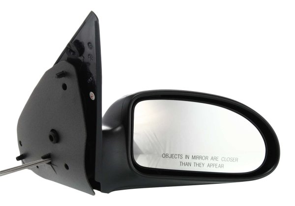 Manual Remote Right (Passenger) Mirror for Ford Focus 2000-2002, Non-Folding, Non-Heated, Textured, Up to 11-28-2001, Replacement