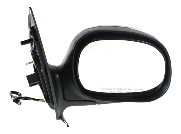 Power Mirror for Ford Expedition 1997-2002, Right (Passenger), Non-Towing, Manual Folding, Heated, Chrome, without Auto Dimming, Blind Spot Detection, Memory, Signal Light, Replacement