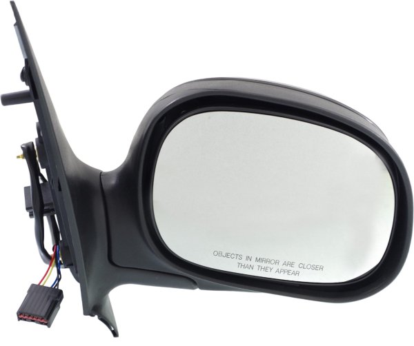 Power Mirror for Ford Expedition 1997-2002, Right (Passenger) Side, Non-Towing, Manual Folding, Heated, Paintable, without Signal Light, Replacement