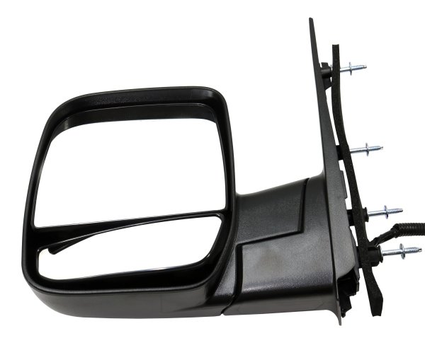Power Mirror for Ford E-350 Super Duty 2002-2008, Left (Driver), Non-Towing, Manual Folding, Non-Heated, Textured Black, without Auto Dimming, Blind Spot Detection, Memory, and Signal Light, Replacement