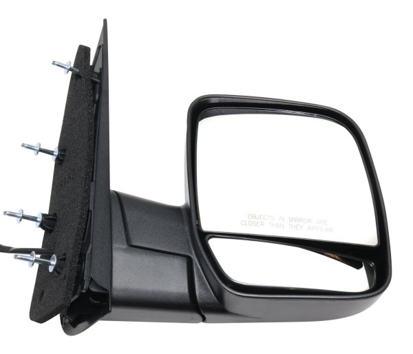 Power Mirror for Ford E-350 Super Duty 2002-2008, Right (Passenger), Non-Towing, Manual Folding, Non-Heated, Textured Black, without Auto Dimming, Blind Spot Detection, Memory, and Signal Light, Replacement