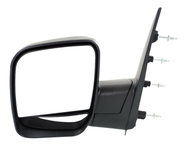 Manual Adjust Mirror for Ford Econoline Van 2003-2004, Left (Driver), Non-Towing, Manual Folding, Non-Heated, Textured Black, without Auto Dimming, Blind Spot Detection, Memory, and Signal Light, Replacement